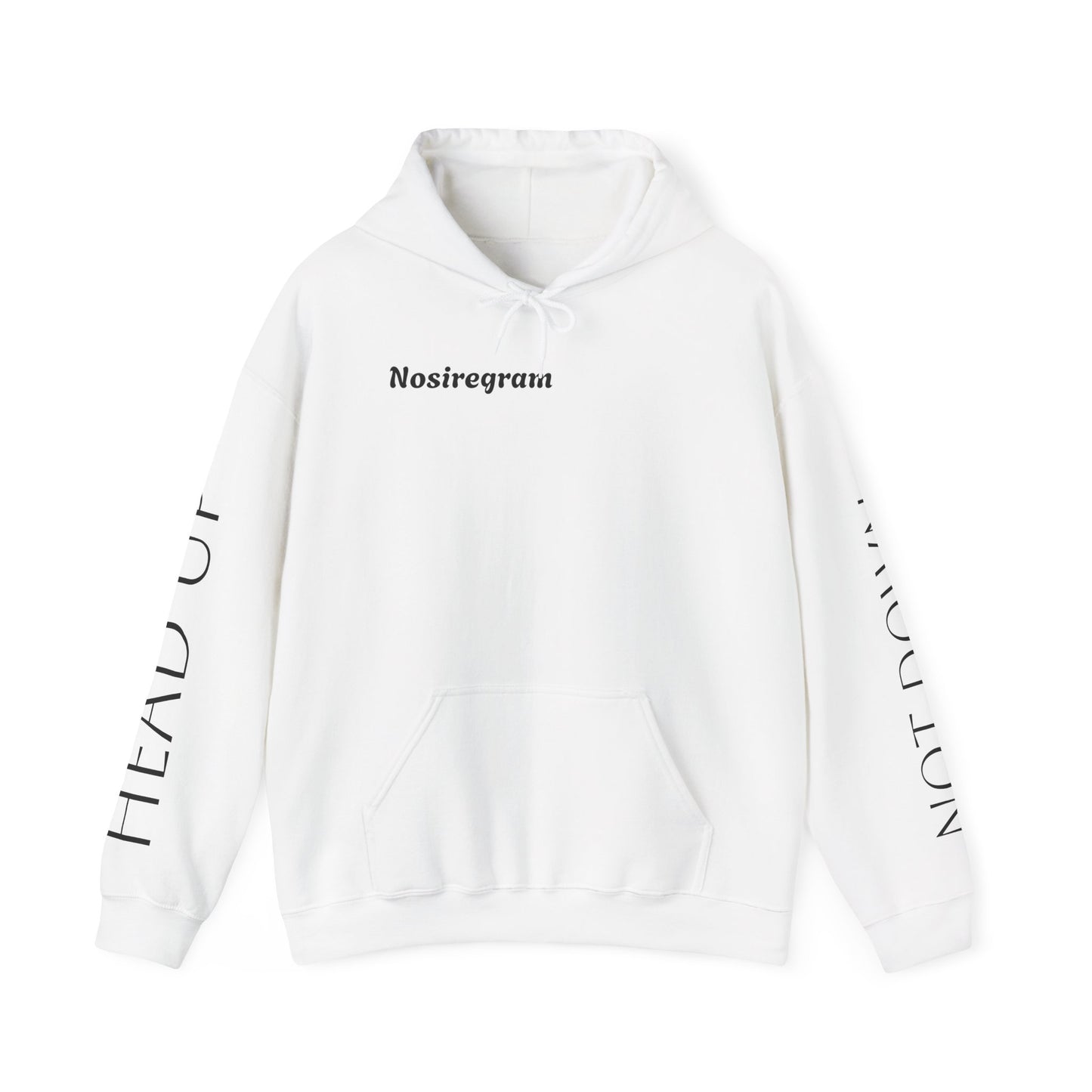 Inspirational Unisex Hooded Sweatshirt - 'Head Up, Not Down'